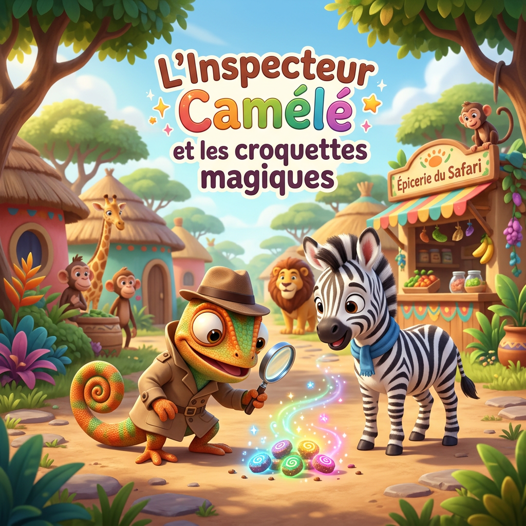 L'Inspecteur Camélé et les croquettes magiques — histoire pour enfant