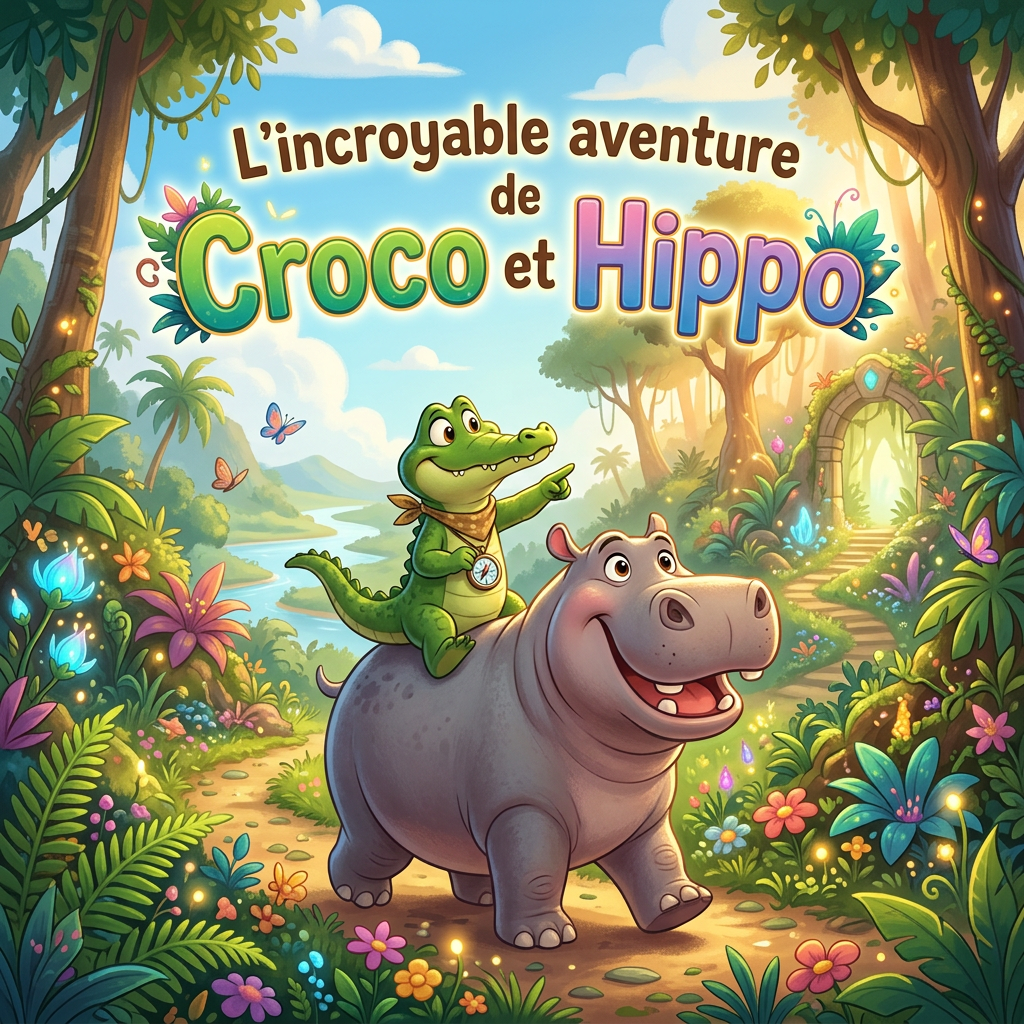 L'incroyable aventure de Croco et Hippo — histoire pour enfant