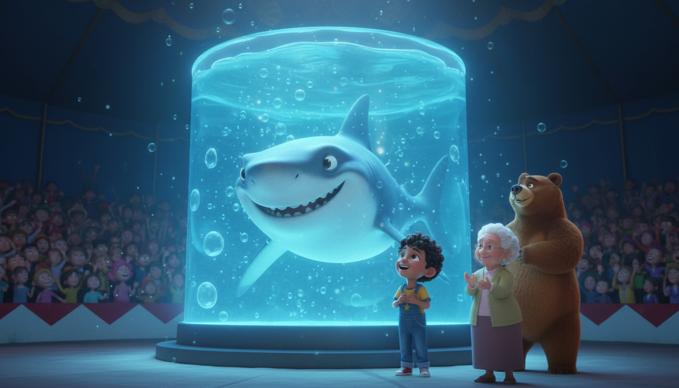 histoire du soir pour enfant Marcel et le cirque des rêves en or Neptune et la solidarité