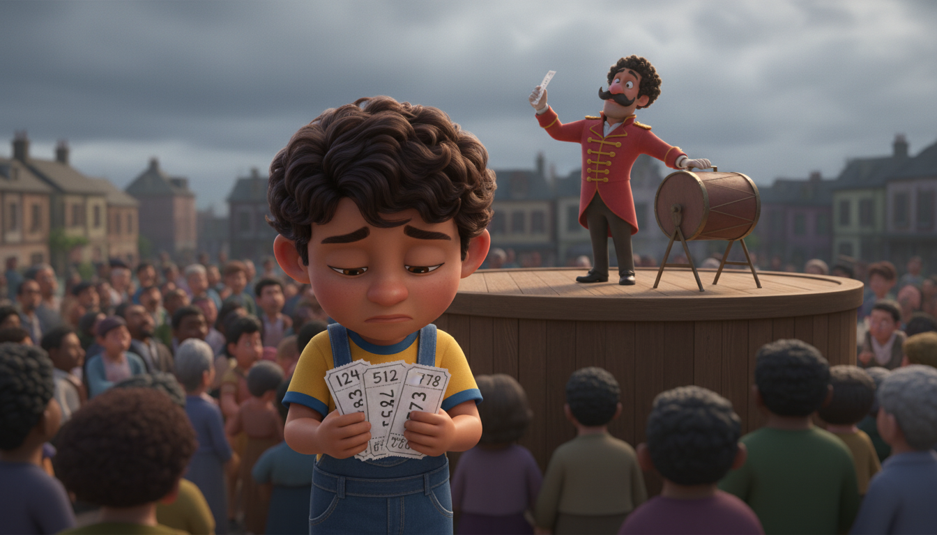 histoire du soir pour enfant Marcel et le cirque des rêves en or L'échec de la loterie