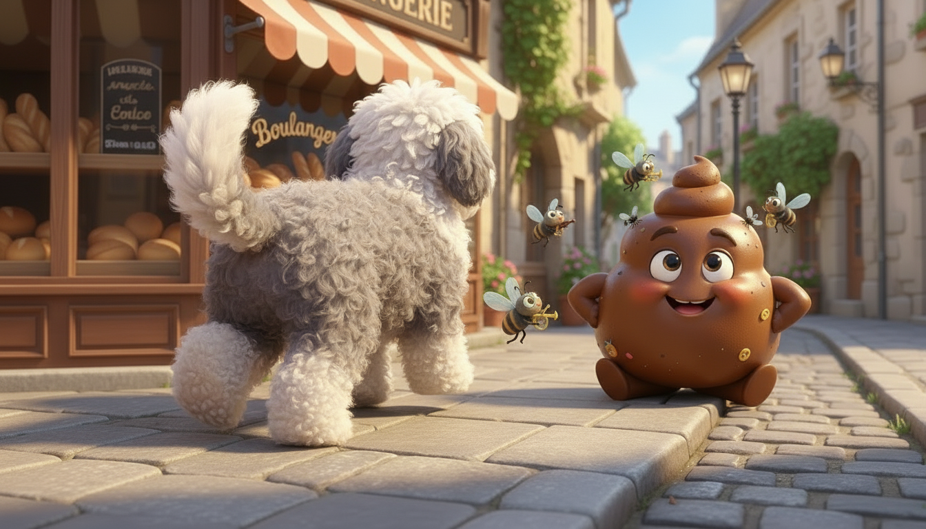 histoire du soir pour enfant Gros Caca et la petite crotte malicieuse Le Roi du Trottoir