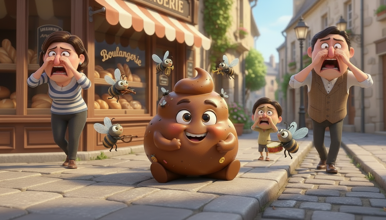 histoire du soir pour enfant Gros Caca et la petite crotte malicieuse Mauvaise odeur