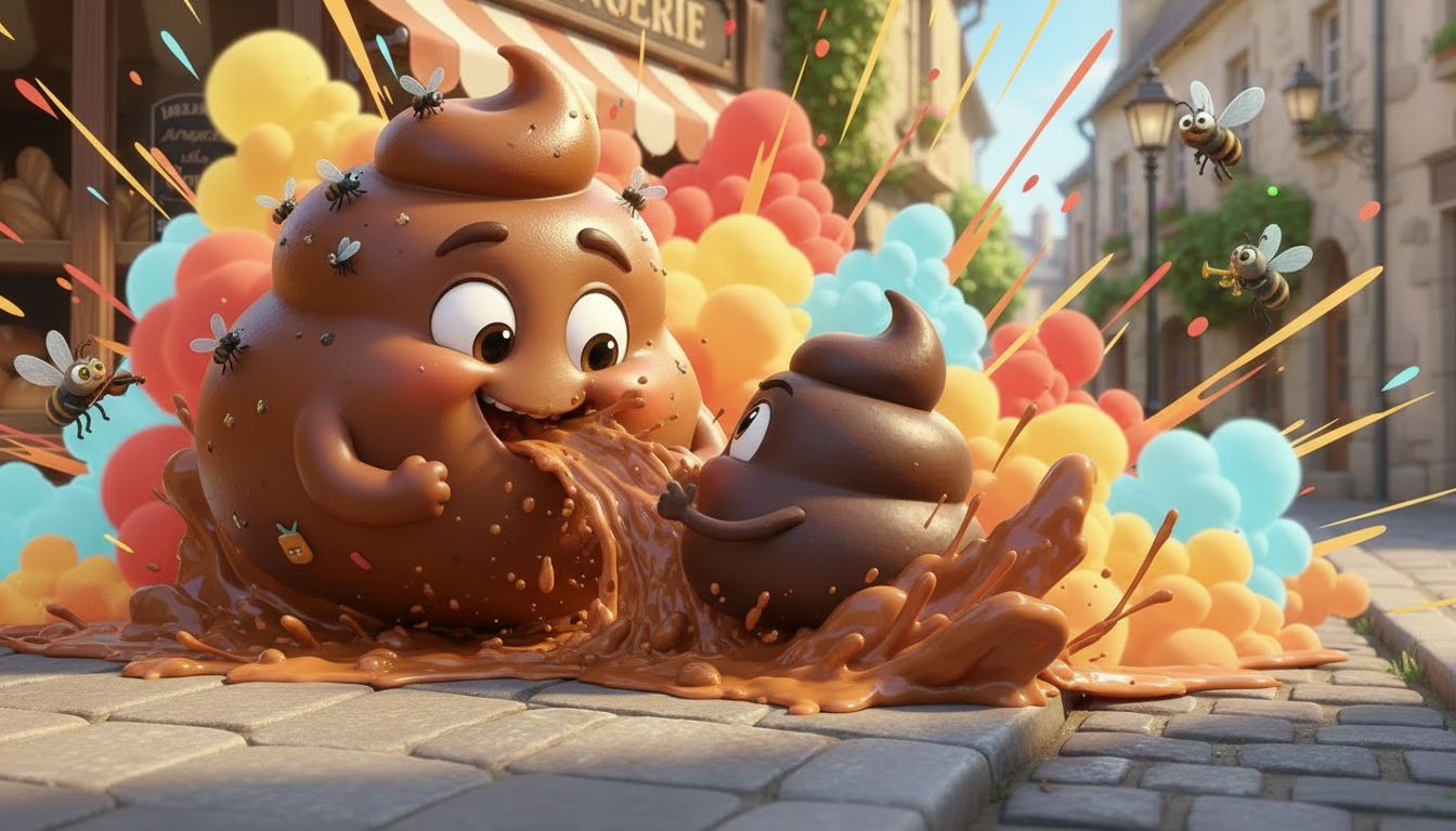 histoire du soir pour enfant Gros Caca et la petite crotte malicieuse La revanche du héros