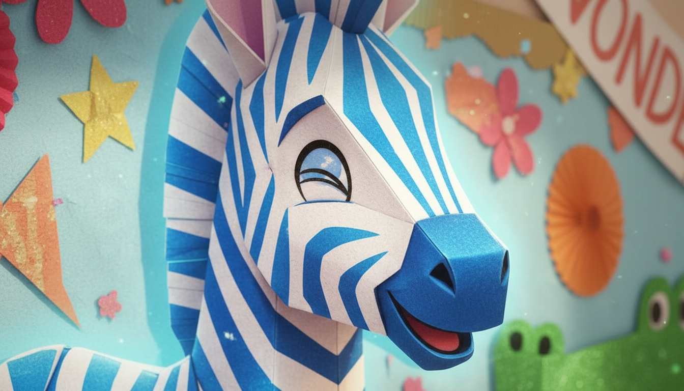 histoire du soir pour enfant Zébulon le petit zèbre bleu magique Le clin d'œil complice