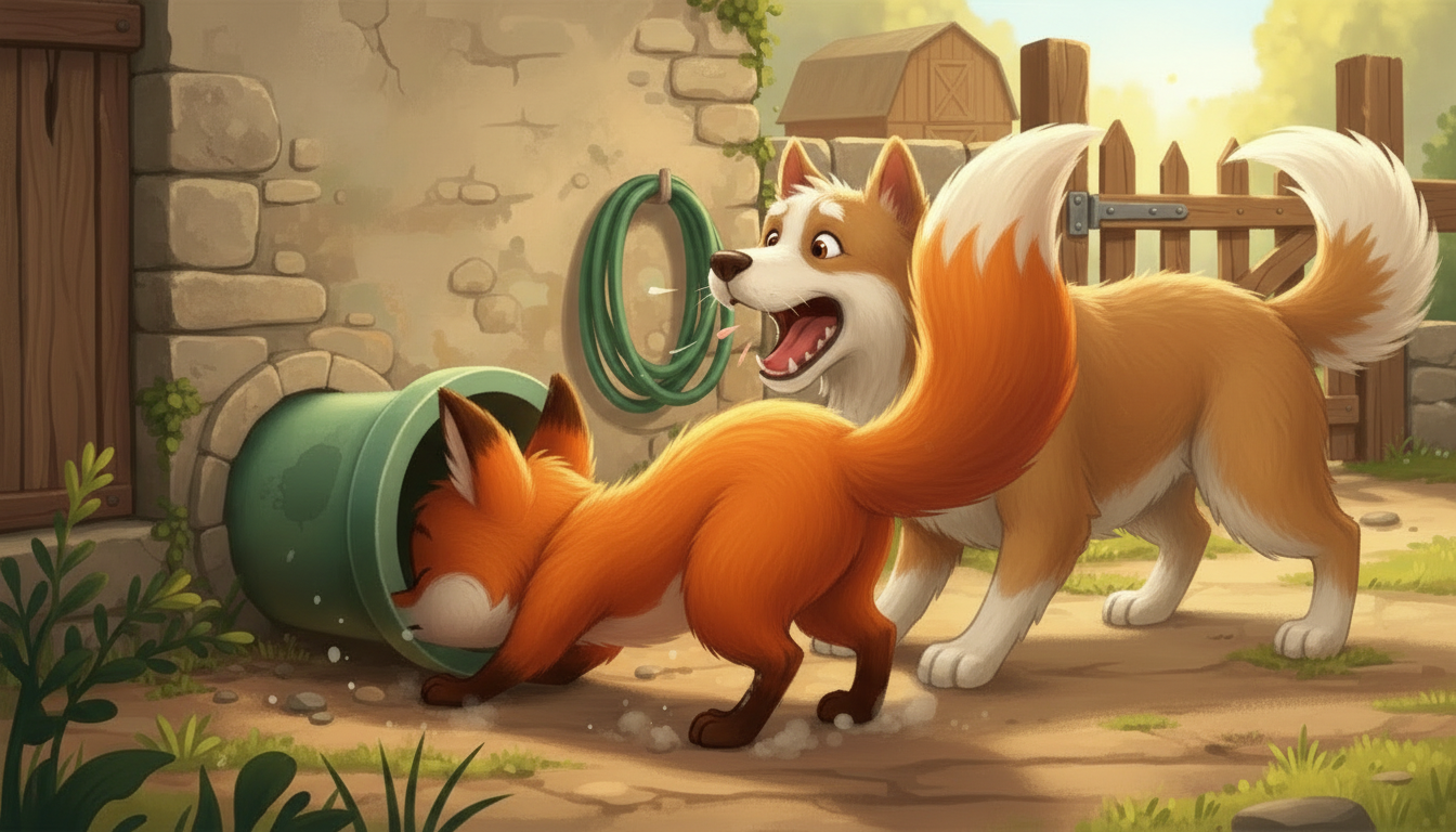 histoire du soir pour enfant Mini Pomme et le renard gourmand Mirza arrive !