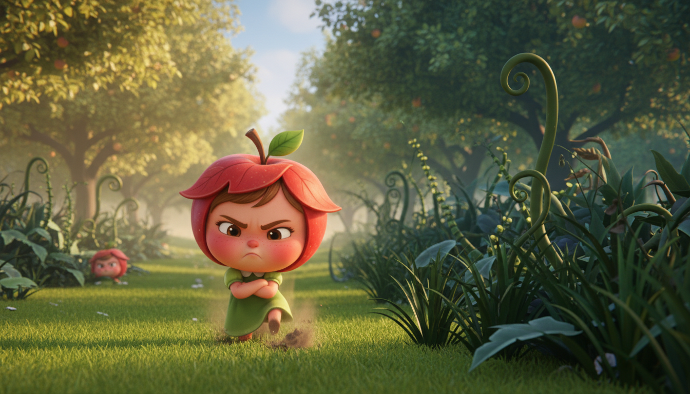 histoire du soir pour enfant Mini Pomme et le renard gourmand La fuite vers l'inconnu