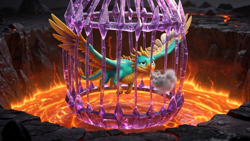 histoire du soir pour enfant L'incroyable aventure du Dragon-Condor Le Dragon-Condor emprisonné