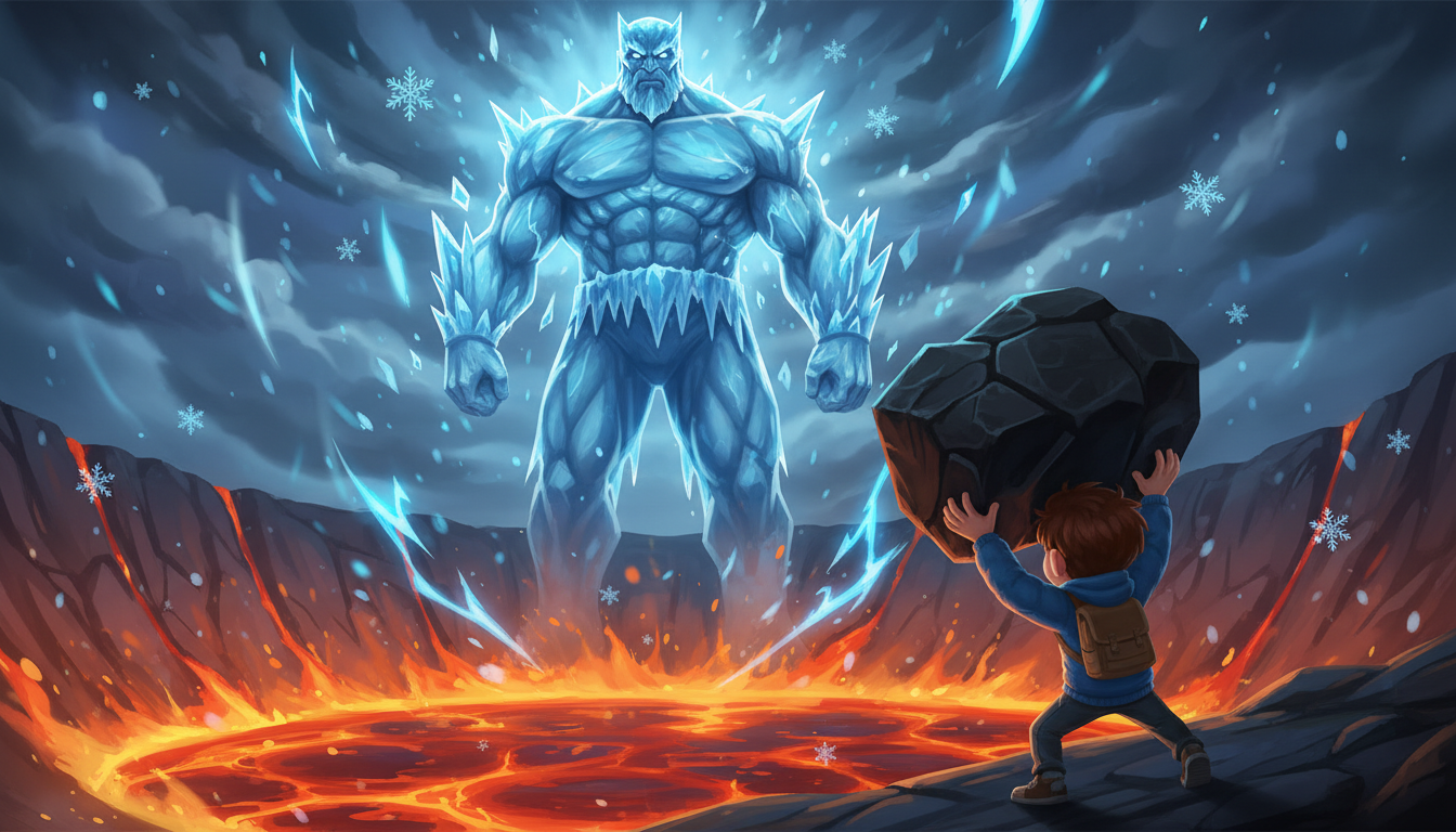 histoire du soir pour enfant L'incroyable aventure du Dragon-Condor L'attaque de l'Homme de Glace