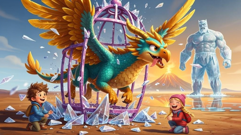 histoire du soir pour enfant L'incroyable aventure du Dragon-Condor Le réveil du Dragon