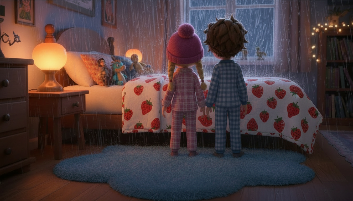 histoire du soir pour enfant L'incroyable aventure du Dragon-Condor Pluie qui tombe