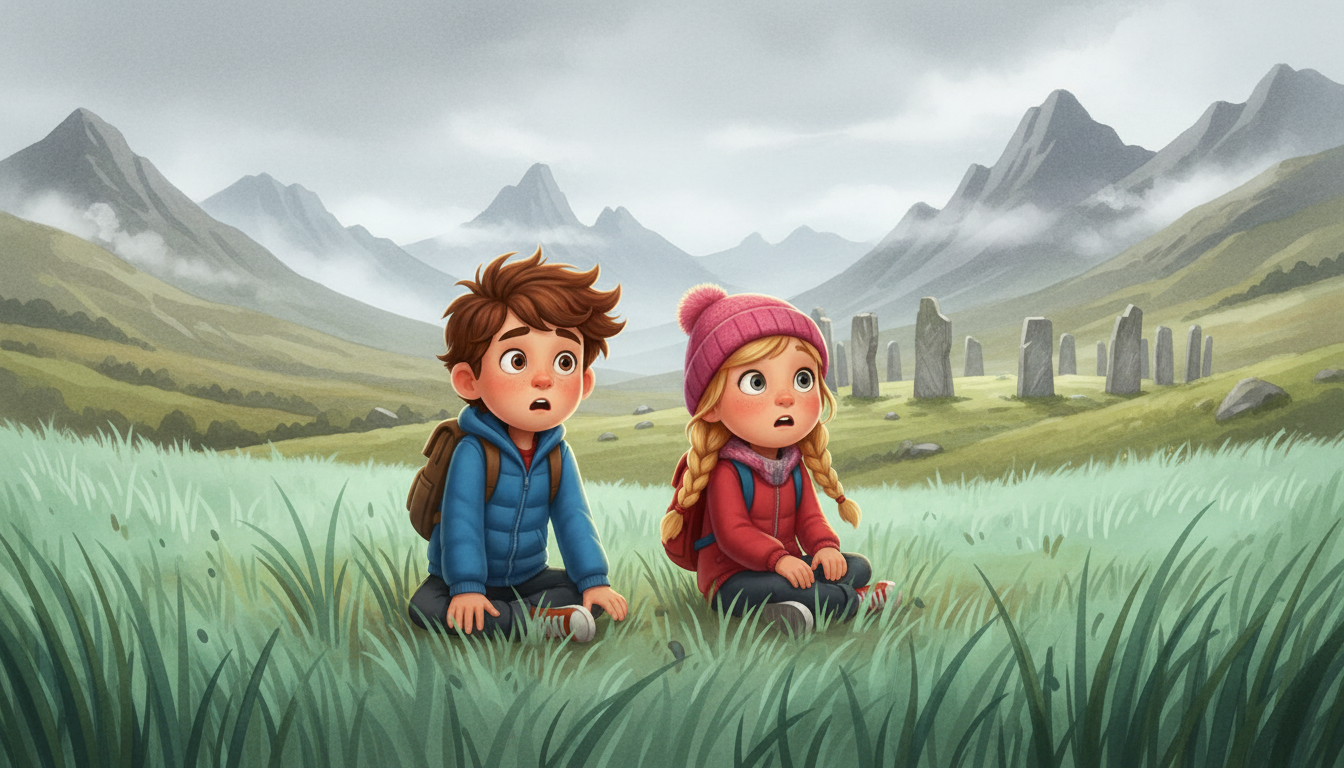 histoire du soir pour enfant L'incroyable aventure du Dragon-Condor Arrivée dans les Highlands