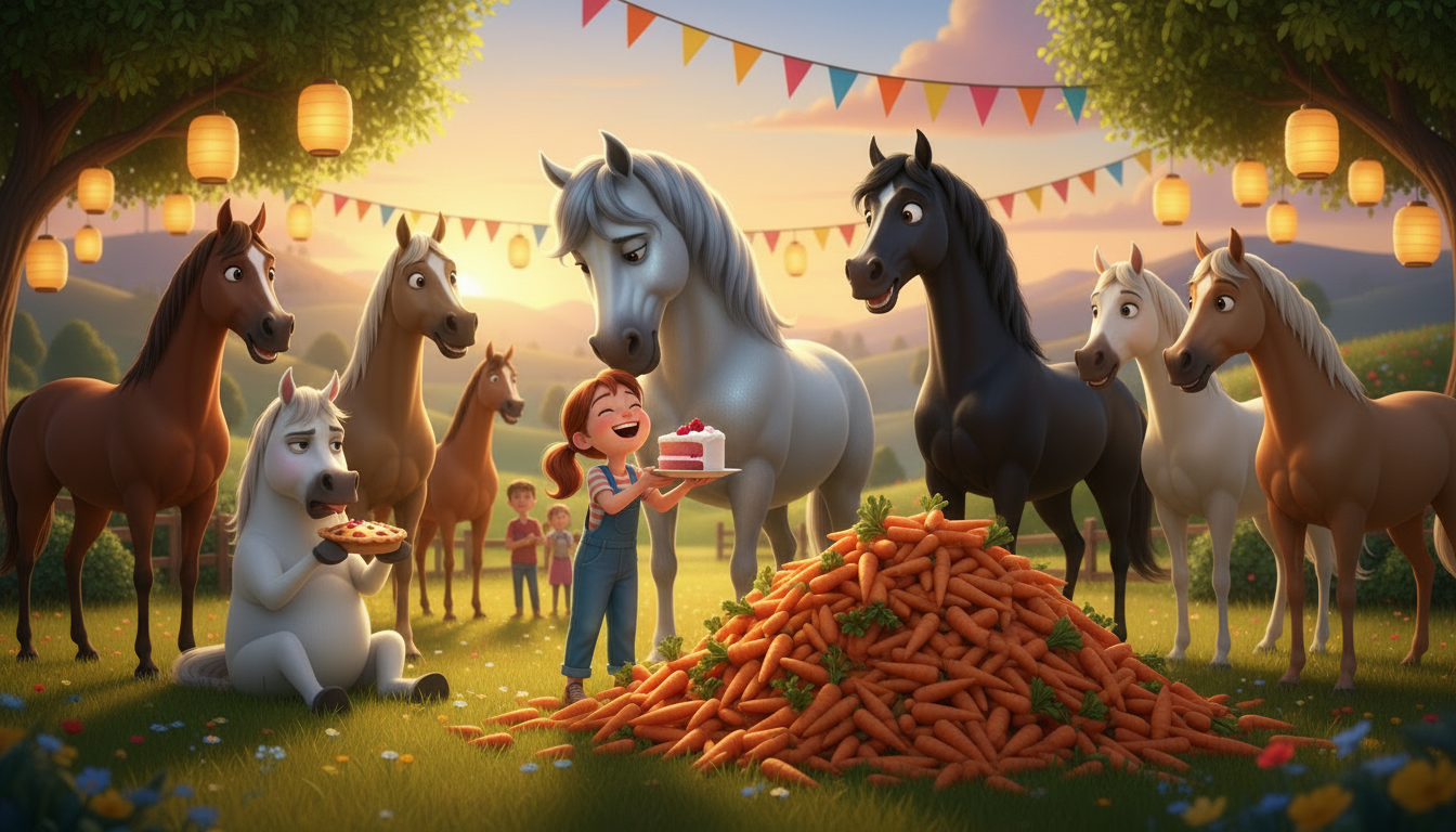 histoire du soir pour enfant Wendy et le secret des chevaux qui parlent La Grande Fête