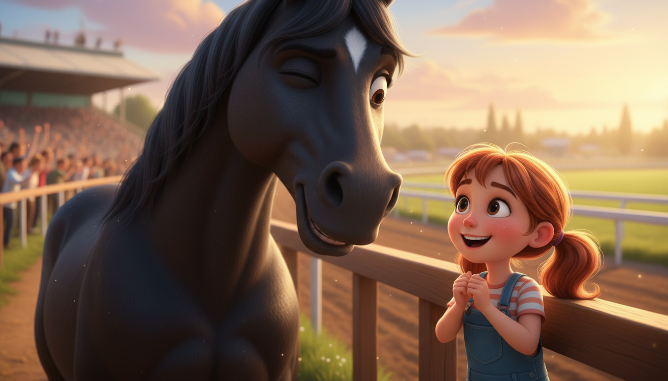 histoire du soir pour enfant Wendy et le secret des chevaux qui parlent Le Clin d'Oeil de Tonnerre