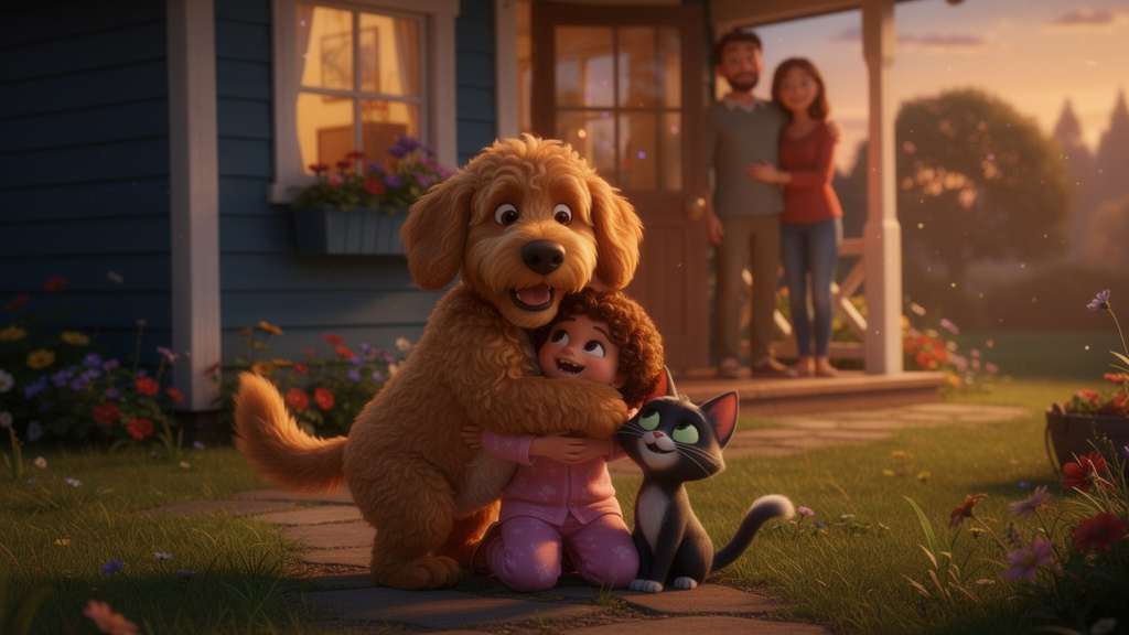 histoire du soir pour enfant Filou et Mistigri sur la trace des vacances Les retrouvailles incroyables