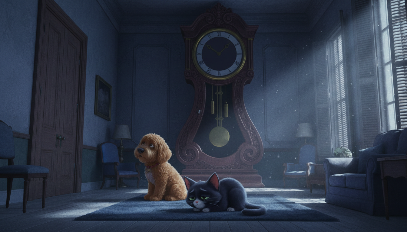 histoire du soir pour enfant Filou et Mistigri sur la trace des vacances L'oubli cruel