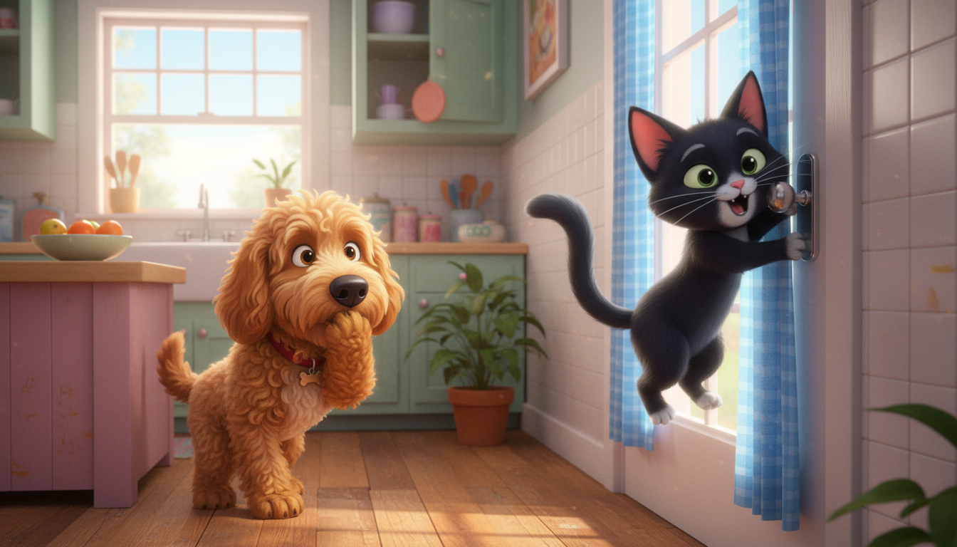 histoire du soir pour enfant Filou et Mistigri sur la trace des vacances La tentative ratée de Mistigri