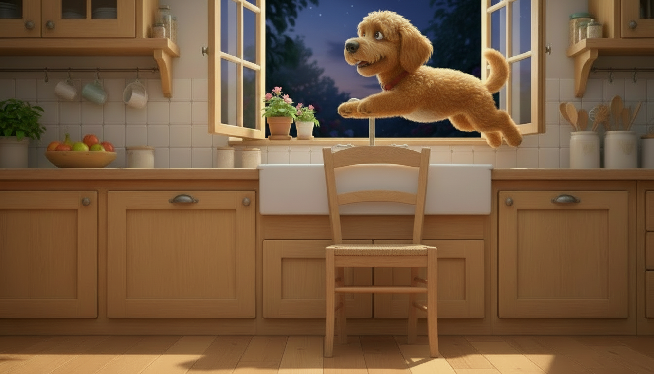 histoire du soir pour enfant Filou et Mistigri sur la trace des vacances Le saut vers la liberté