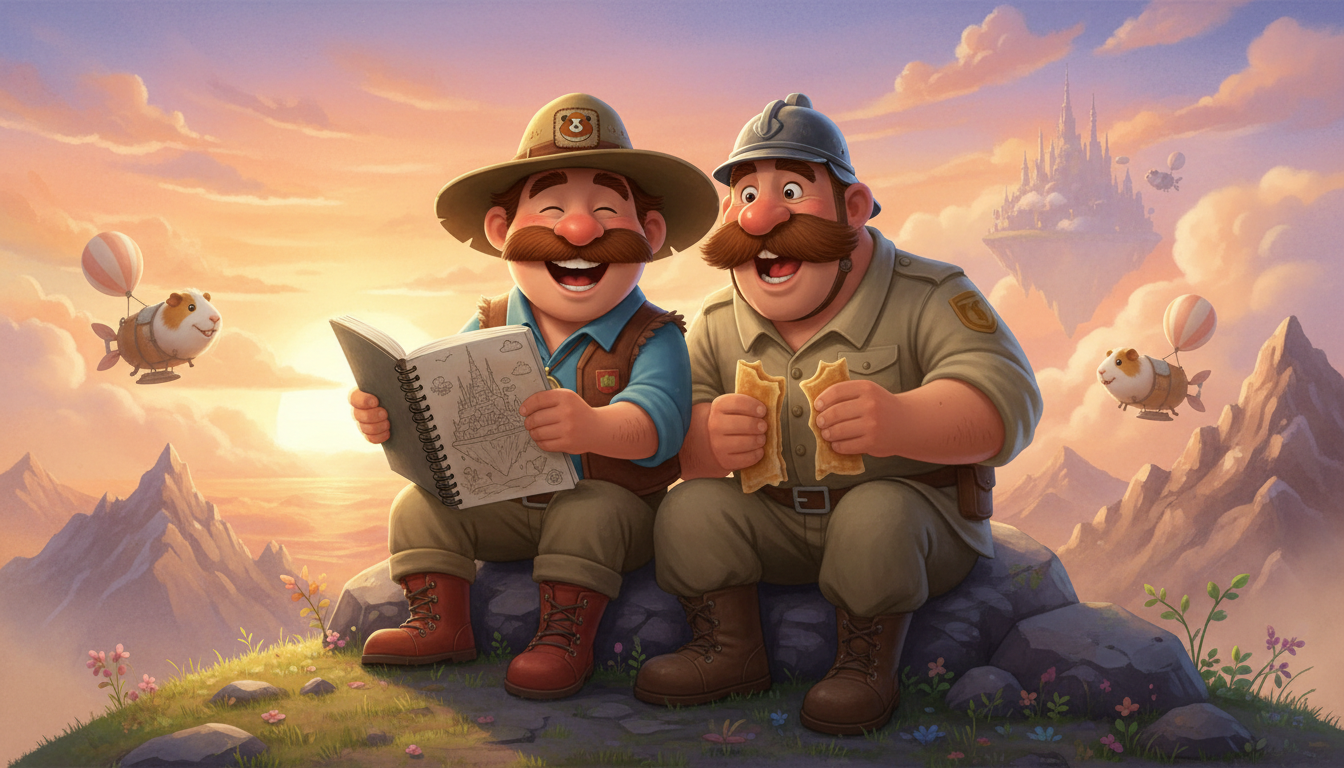 histoire du soir pour enfant Cochondin Dundee et la cité des nuages Une nouvelle légende