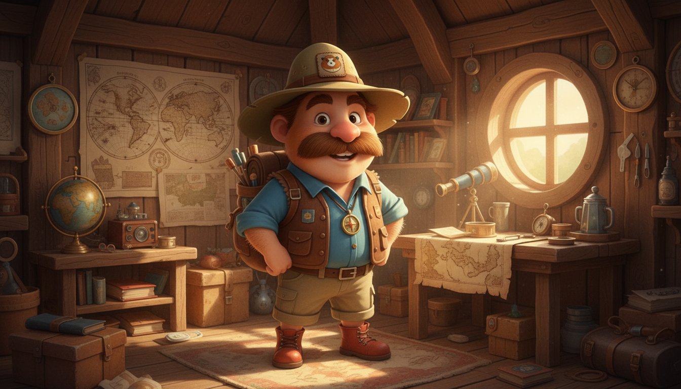 histoire du soir pour enfant Cochondin Dundee et la cité des nuages Portrait de Cochondin Dundee