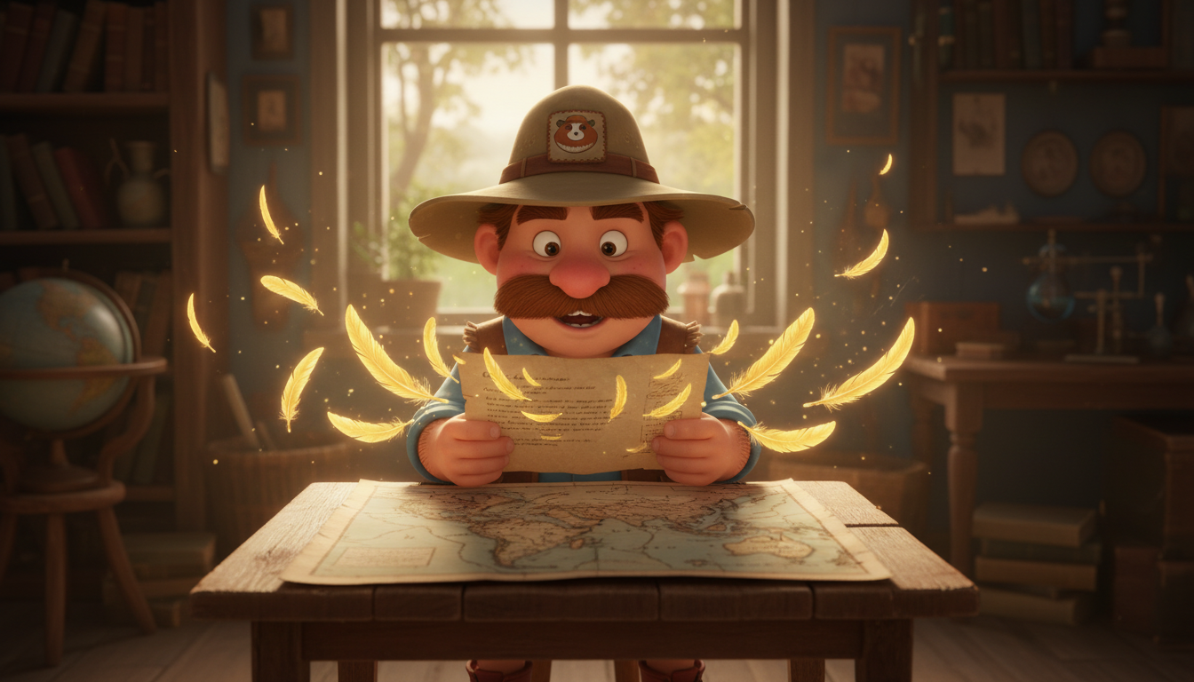 histoire du soir pour enfant Cochondin Dundee et la cité des nuages La lettre mystérieuse