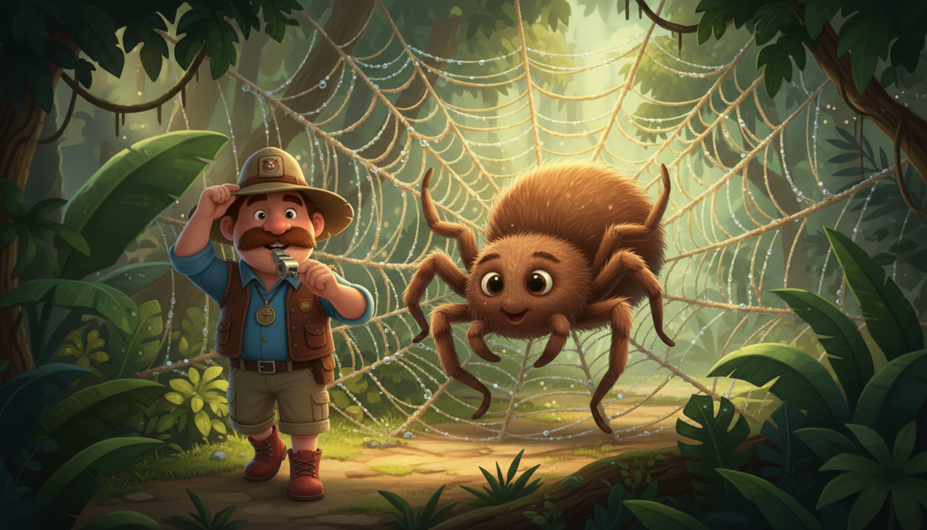 histoire du soir pour enfant Cochondin Dundee et la cité des nuages La mygale danseuse